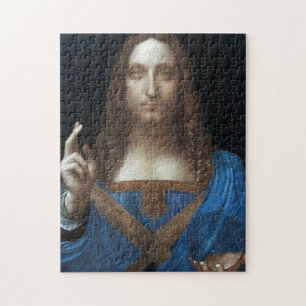 Quebra-cabeça Salvator Mundi, Cristo de Jesus, Leonardo da Vinci