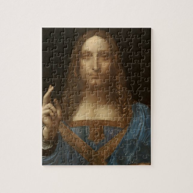 Quebra-cabeça Salvator Mundi de Leonardo da Vinci (Jesus Cristo) (Vertical)