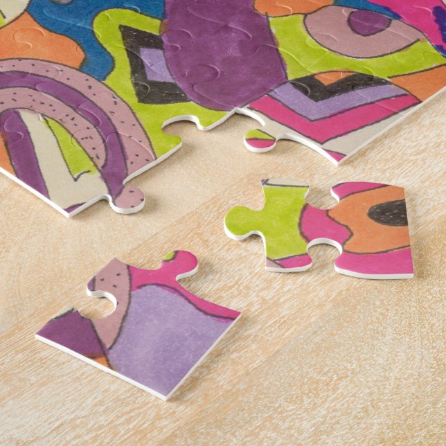 Quebra-cabeça "Samba" Abstrato Art (Lateral)
