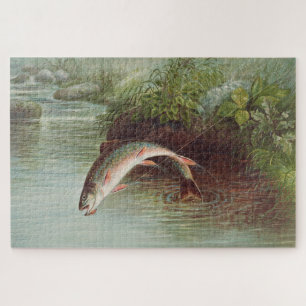 Quebra-cabeça Samuel Kilbourne Truta de Brook com salto - 1874