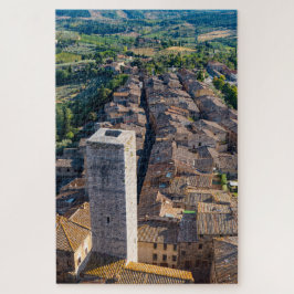 Quebra-cabeça San Gimignano do céu, Toscana