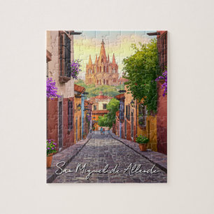 Quebra-cabeça San Miguel de Allende Mexico Viagem Watercolor