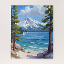 Sand Harbor Beach Lake Tahoe Painting
