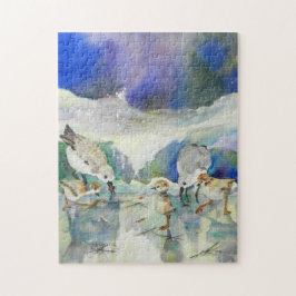 Quebra-cabeça Sanderling Family Breakfast