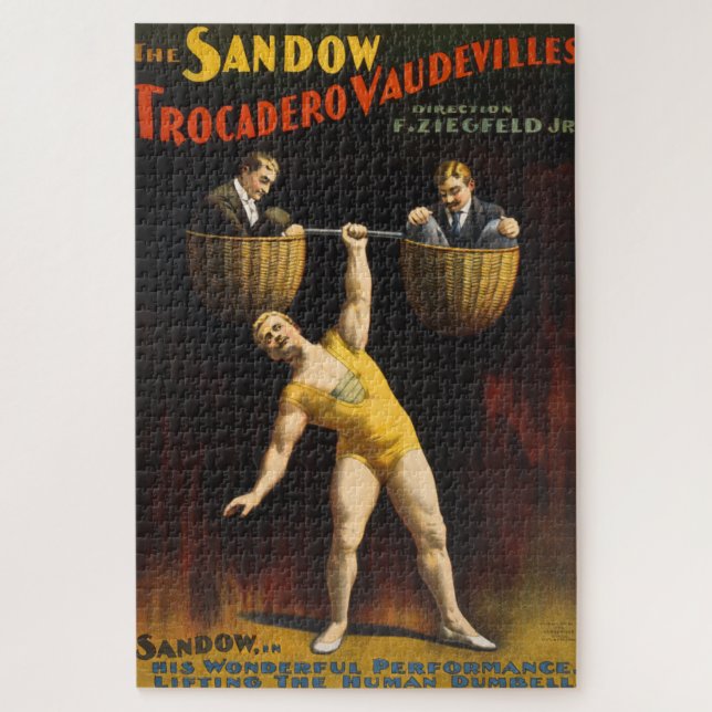 Quebra-cabeça Sandow Eugen Sandow Vaudeville Weightlifter (Vertical)