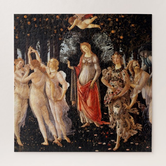 Quebra-cabeça Sandro Botticelli Primavera Fine Art (Vertical)