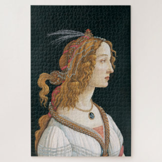 Quebra-cabeça Sandro Botticelli - Retrato de uma Jovem