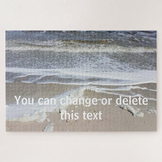 Quebra-cabeça Sandy Beach Life Ocean Waves Sea Photoshop (Horizontal)