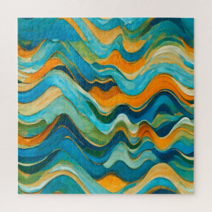 Quebra-cabeça "Sanlúcar" Blue Orange Waves