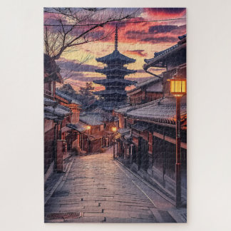 Quebra-cabeça Sannenzaka Path Kyoto Japão, Viagem 1000 Peça