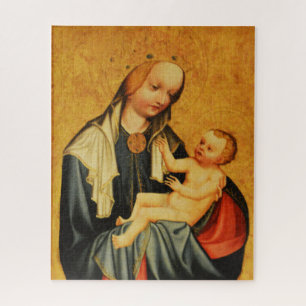 Quebra-cabeça Santa Maria e bebê Jesus