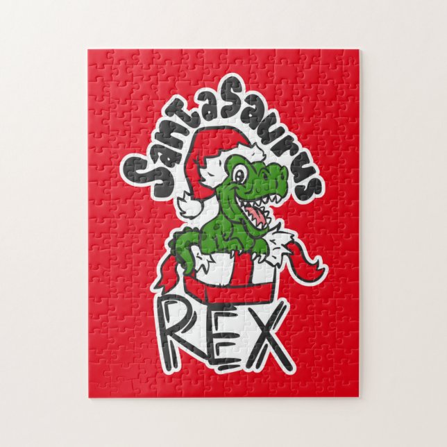 Quebra-cabeça Santasaurus Rex (Vertical)