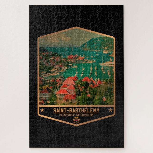 Quebra-cabeça Santo Barthélemy (Vertical)