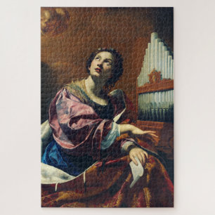 Quebra-cabeça Santo Cecilia por Simon Vouet