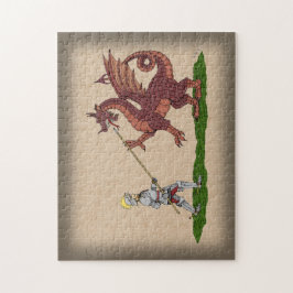 Quebra-cabeça Santo do século 15 George e Dragão