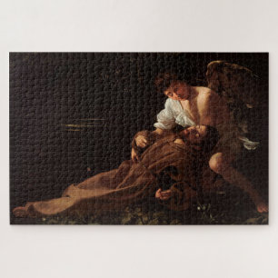 Quebra-cabeça Santo Francisco de Assisi em (1595) por Caravaggio