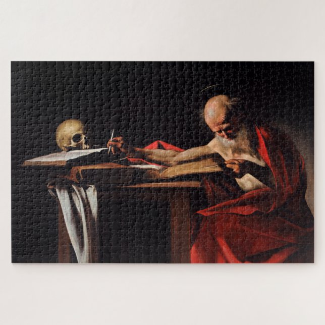 Quebra-cabeça Santo Jerome (por Caravaggio) (Horizontal)