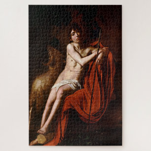 Quebra-cabeça Santo João Batista na Selvagem por Caravaggio