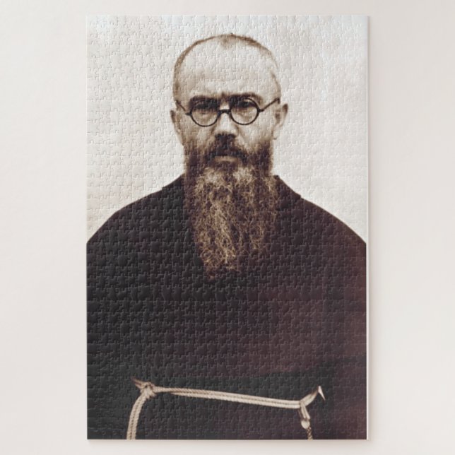Quebra-cabeça Santo Maximilian Kolbe padre católico polonês (Vertical)