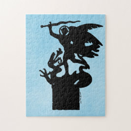 Quebra-cabeça Santo Michael e Dragon