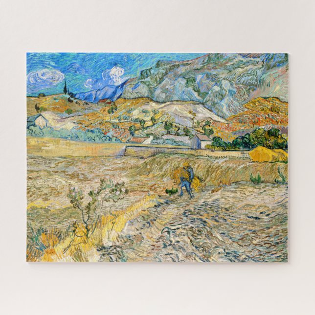Quebra-cabeça Santo paisagístico Remy Vincent Van Gogh 1889 (Horizontal)