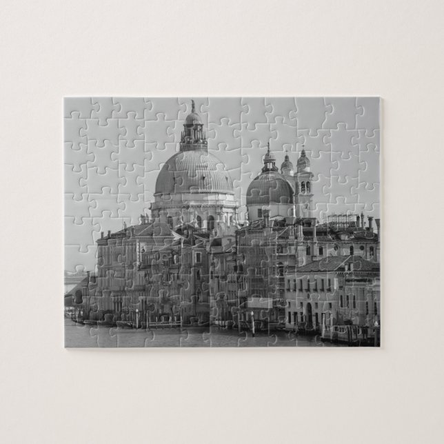 Quebra-cabeça Santo preto branco marco venice canal Viagem (Horizontal)