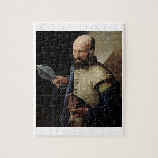 Quebra-cabeça Santo Thomas (óleo em canvas) (Vertical)