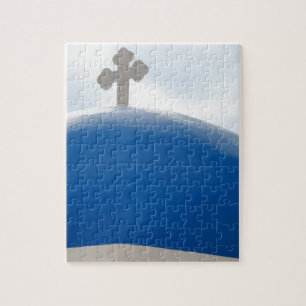Quebra-cabeça Santorini Cross na Tarde Sun