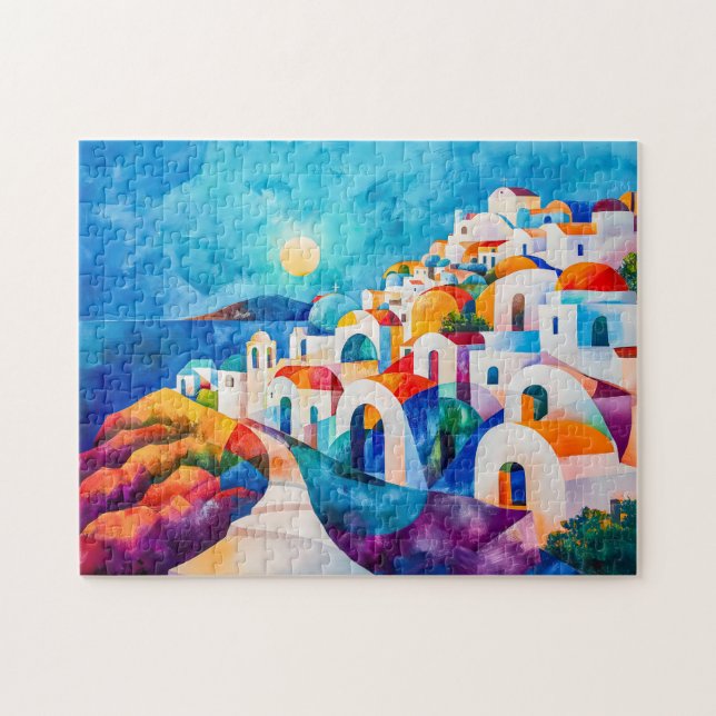 Quebra-cabeça Santorini Pathway to the Sea (Horizontal)