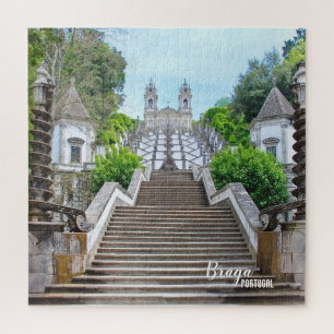 Quebra-cabeça Santuário Católico Bom Jesus de Braga, Portugal