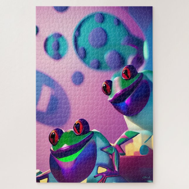 Quebra-cabeça Sapo de fantasia Ken Gage (Vertical)