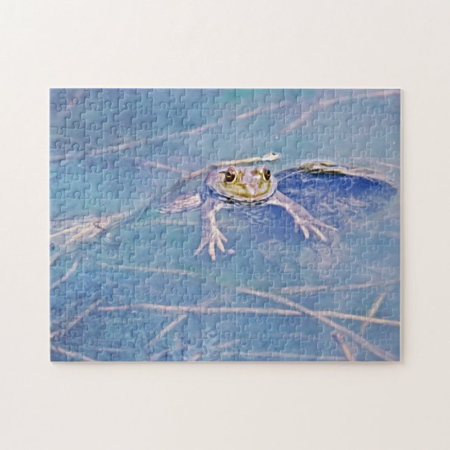 Quebra-cabeça Sapo de patinagem Jeremiah (Horizontal)