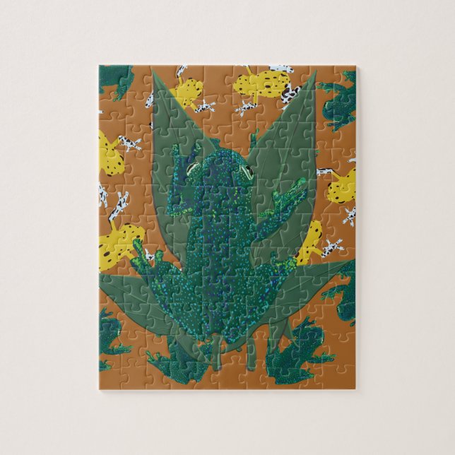 Quebra-cabeça Sapos tropicais (Vertical)