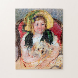 Quebra-cabeça Sara com seu cachorro, Cassatt