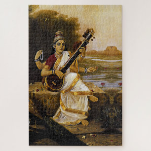 Quebra-cabeça SARASWATI - Divindade das artes e dos rios