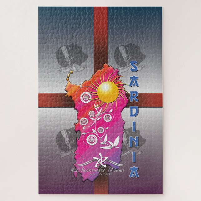 Quebra-cabeça Sardenha (Vertical)