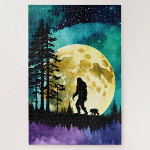 Quebra-cabeça Sasquatch e Urso na montanha
