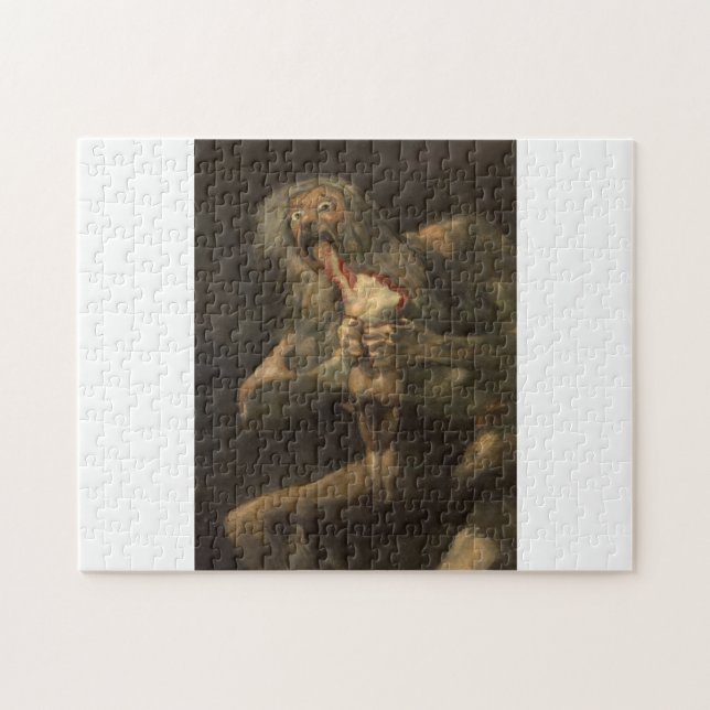 Quebra-cabeça Saturno devorando o seu filho francisco de goya (Horizontal)