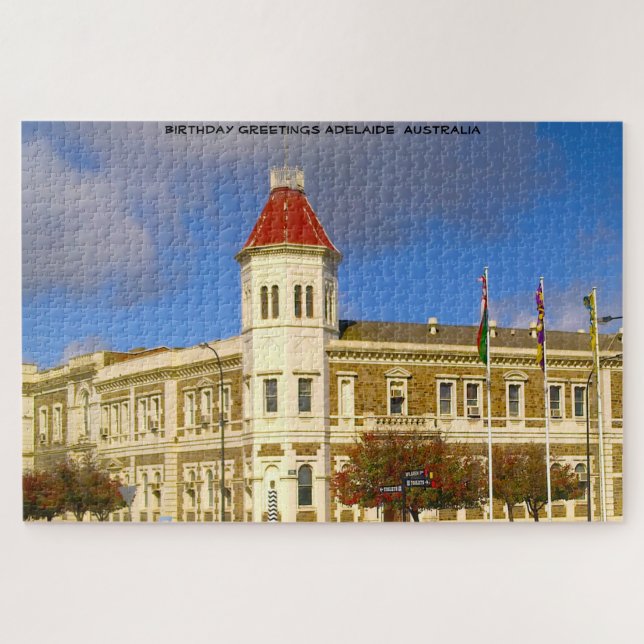 Quebra-cabeça Saudações de Aniversário Adelaide Austrália (Horizontal)