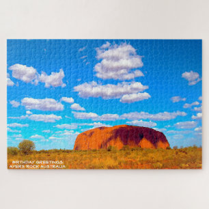 Quebra-cabeça Saudações de Aniversário Ayers Rock Austrália