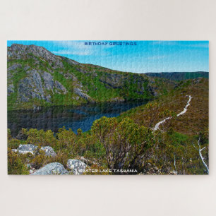 Quebra-cabeça Saudações de Aniversário Crater Lake Tasmânia