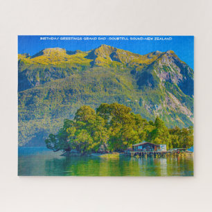 Quebra-cabeça Saudações de Aniversário Vô - Doubtful Sound - NZ