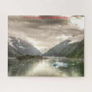 Quebra-cabeça Saudações de Natal Alaska Tracy Arm Fjord Juneau