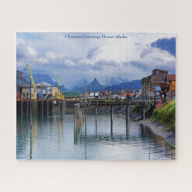 Quebra-cabeça Saudações de Natal Homer Alaska (Horizontal)