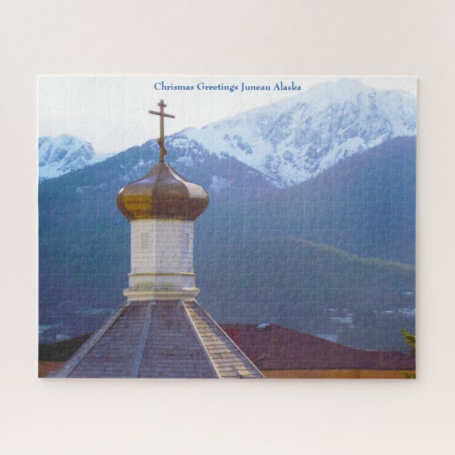 Quebra-cabeça Saudações de Natal Juneau Alasca (Horizontal)