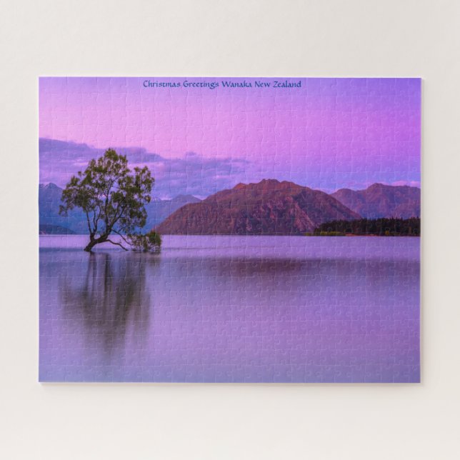 Quebra-cabeça Saudações de Natal Lago Wanaka (Horizontal)