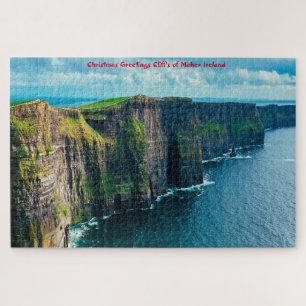 Quebra-cabeça Saudações de Natal Penhascos de Moher Irlanda