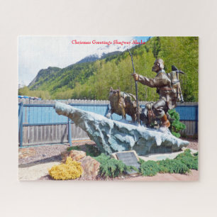 Quebra-cabeça Saudações de Natal Skagway Alasca