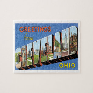 Quebra-cabeça Saudações Do Viagem De Cleveland Ohio