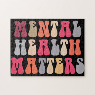 Quebra-cabeça Saúde Mental Importa Mulher Terapeuta Autismo